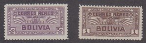Bolivia - 1932 - SC C40-41 - MH - High values