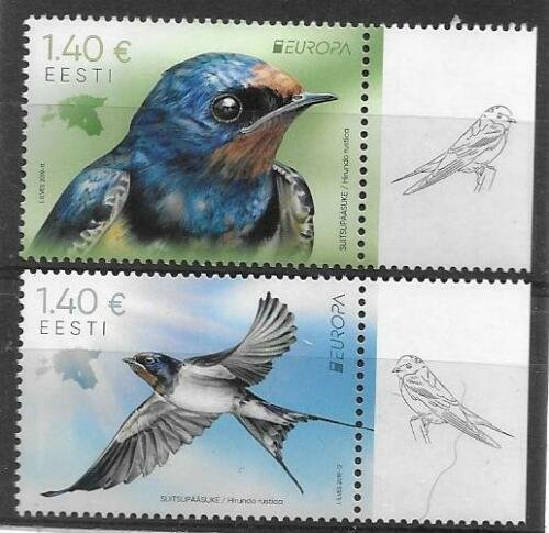 2019    ESTONIA  -  EUROPA  -  BIRDS  -   MNH 