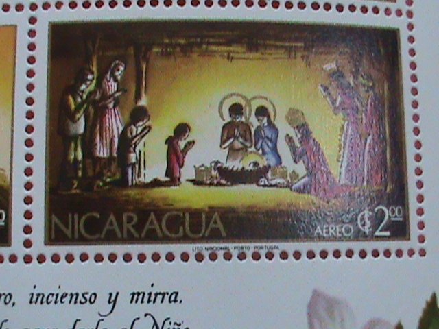 NICARAGUA STAMP: 1972- SC#C821a   CHRISTMAS 1972 -MINT NOT HING S/S SHEET