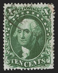 MOMEN: US STAMPS #31 USED PF CERT LOT #89718