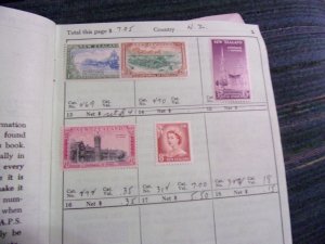 NEW ZEALAND COLLECTION IN APPROVAL BOOK ALL MINT