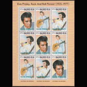 MALDIVES 1993 - Scott# 1836 Sheet-Elvis Presley NH