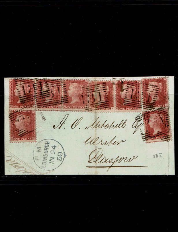 Stanley Gibbons Great Britain #29 Fine on cover.