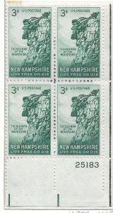 #1068 MNH Plate Block