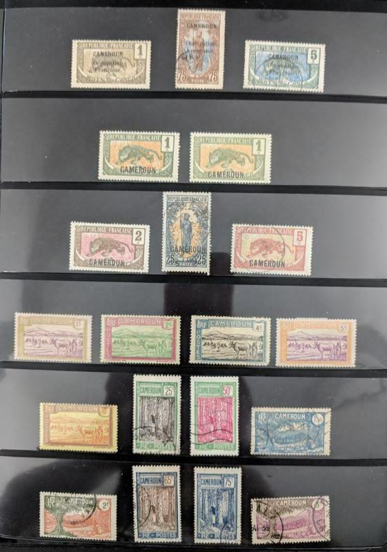 EDW1949SELL : FRENCH COLONIES Old Time Mint & Used collection. Nicely displayed.