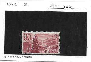 Germany: Baden Sc# 5N40 MH (58250)