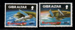 Gibraltar Sc 585-86 1991 Europa stamp set mint NH