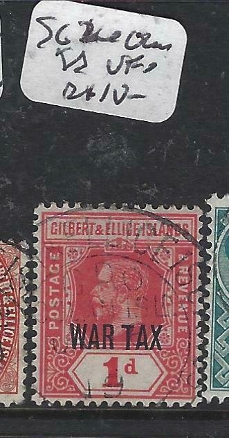 GILBERT & ELLICE IS  (P0607B)  KGV  WAR TAX  SG  26 OCEAN IS CANCEL   VFU