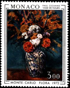 Monaco #829, Complete Set, 1972, Art, Flowers, Never Hinged