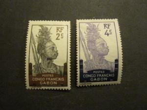 Gabon #34-35 Mint Hinged- I Combine Shipping! 2