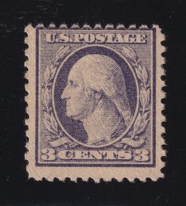 1918 Washington 3c violet Sc 529 MNH full OG single