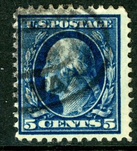 USA 1917 Washington 5¢ Unwmk Perf 11 Scott 504 VFU O15