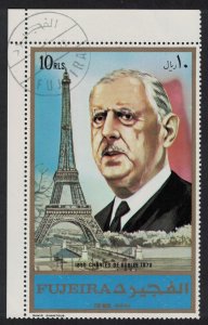 SALE Fujeira General De Gaulle 1972 CTO MI#1158