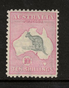 Australia #13 Very Fine Mint Very Lightly Hinged Watermark Wide Crown & Wide A