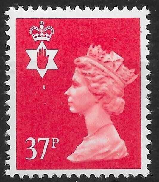 GB SGNI67 1990 NORTHERN IRELAND 37p ROSINE MNH