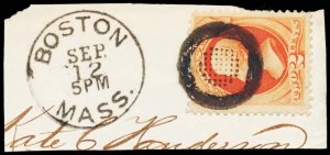 U.S. BANKNOTE CANCELS 183  Used (ID # 100723)