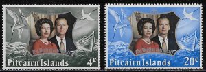 Pitcairn Islands Scott #'s 127 - 128 MNH