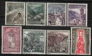 Andorra, Spanish Stamp 50-57  - 1963-1964 set of 8