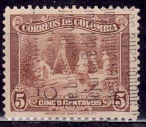 Colombia, 1934, Coffee Harvest, 5c, used**