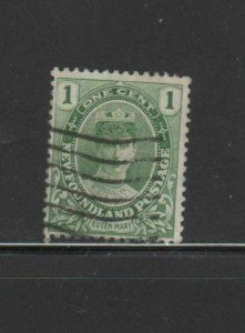NEWFOUNDLAND #104  1911  1c  QUEEN MARY      F-VF  USED