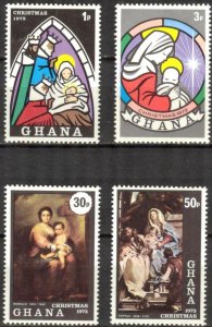 Ghana 1973 Christmas Set of 4 MNH