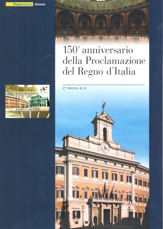 2011 Italy - Folder - 150. Unit of Italy - Kingdom of Italy #255 - MNH**