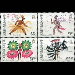 MONTSERRAT 1984 - Scott# 547-50 Xmas Carnival Set of 4 NH