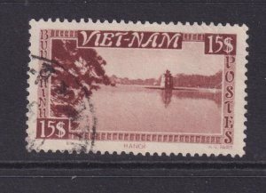VIETNAM, 1951 HANOI 15$ Brown, used.