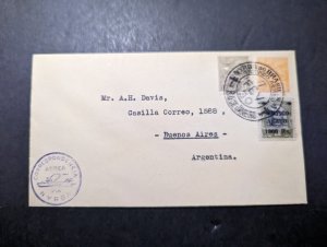 1930 Brazil Airmail First Flight Cover FFC Rio to Buenos Aires Argentina Nyrba