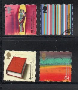 Great Britain Sc 1883-6 1999 artists stamp set used