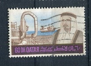 QATAR; 1968 early Sheikh Ali Al Thani issue fine used 60D. value