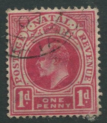 STAMP STATION PERTH Natal #102 Used KEVII 1904 Wmk 3 Multi Crown and CA CV$0.25.