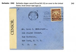 Barbados 1942 Cover