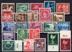 German Empire: Lot MNH Issues Third Reich