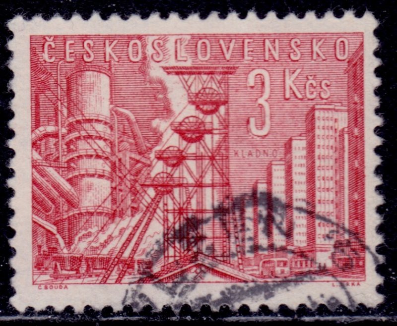 Czechoslovakia, 1961, Kladno Steel Mills, 3kc, used