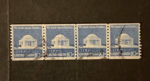 US Scott #1520 used line pair