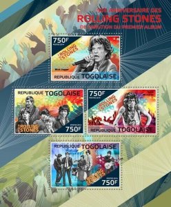 2014 TOGO MNH. ROLLING STONES   Y&T Code: 4036-4039  |  Michel Code: 6091-6094