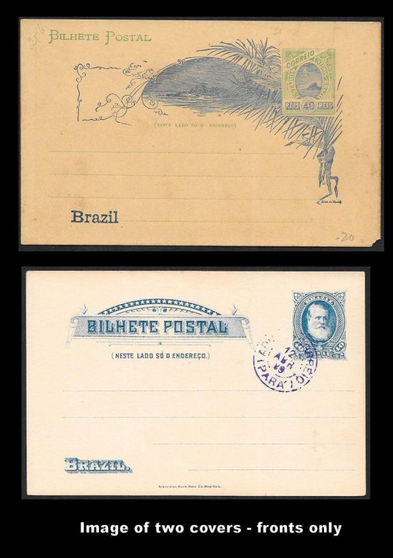 BRAZIL (115+ Pcs) Very Old Postal Stationery Collection c1880s to 1930s