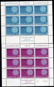 1380 - Yugoslavia 1970 - Europa Cept - Miniature Sheet - MNH