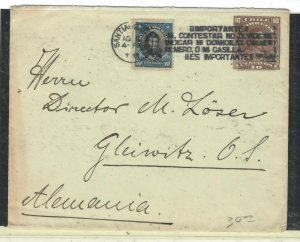 CHILE    COVER 10C  PSE+10C  SENT TO GERMANY    PO228A H