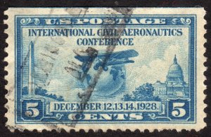 1928, US 5c, Nice centered, Used, Sc 650