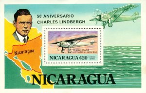 RK37-0097 NICARAGUA C930 MH SS AIRPLANES SCV $5.00 BIN $2.50