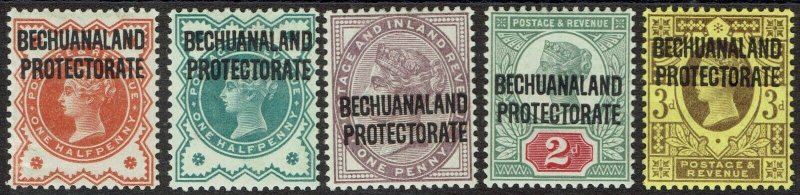 BECHUANALAND PROTECTORATE 1897 QV GB 1/2D - 3D 