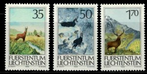 ZAYIX Liechtenstein 849-851 MNH Sports Hunting Stag Deer Mountain Goat 031622S25