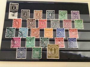 Germany Allied occupation 1946 Numeral used stamps set  R49887