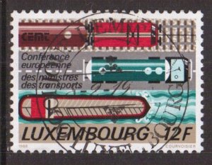 Luxembourg   #784   used   1988  Transport conference  12fr