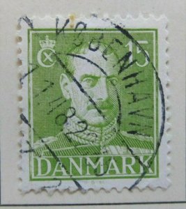 1942-46 A6P23#160 Denmark UNWMK 15o Perf 13 Used-