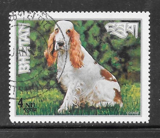 Bhutan #149L Dogs CTO Single