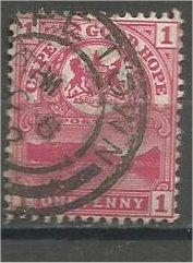 CAPE OF GOODHOPE, 1900, used 1p, Table Mountain, Scott 62