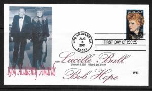 United States 3523 Lucille Ball Legends of Hollywood WII Cachet FDC (LB15)